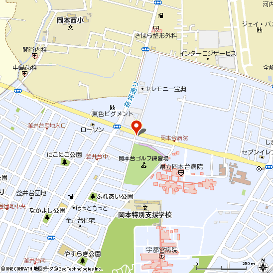 ミスタータイヤマン 宇都宮東店付近の地図